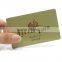 Metallic Sparkling Gold Embossed Cards Plastic PVC Membership Card