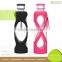 Handmade Promotion Pyrex Glass Water Bottle for Sports BPA free