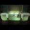 modern sofa furniture / night club plastic sofa set/ glow led sofa