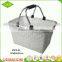 Cheap woven market PP aluminum frame baskets