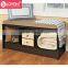 3-Cube Storage Bench with Cushion Seat MDF wood shoe organizer shoe rack home entryway storage bench