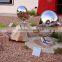 garden modern high polishing stainless steel bird sculpture