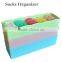 5 Grids Colored Fancy Plastic Dividers Socks Storage Bin Box Organizer