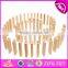 New design 51 pcs educational wooden kids building toys W13D149