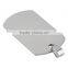 Promotions! Fashion Military Men's Stainless Steel Silver Plain Dog Tag Pendant No Chain Free shipping