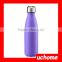 UCHOME 17 OZ/500 ML Food Grade Double Wall Vacuum Flask Insulated 18/8 Stainless Steel Swell Cola Shaped Water Bottle
