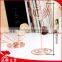 Circle Shape Metal Craft Wires Base Photo Card Holder Clips Golden Color