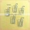 Funny cute travelled box shape metal paper clips for promotion