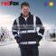 waterproof breathable high visibility winter safety shell jacket