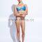 ladies fashion print and cross strap bikini-2