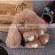 Rex Keychain play dead rabbit cute doll pendant key bag Pom Pom toy doll car keychain