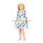 S33552W Girls Dresses animal Print Girls New Fashion Long sleeve Dress