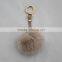Myfur Customized Colorful Real Rabbit Fur Pom Pom Keychain Accessory for Bag