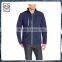 Jacket without hood solid color jacket cargo biker jacket for man