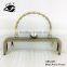 China high quality metal clutch purse frame with handle big pearl clasp