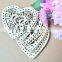 Factory Direct Sale Decoration Wood Heart Shape With Holes Crafts