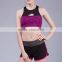 2017 Custom Female Yoga Sport 2 Piece Fitnees Gym Lightweight Sportswear Sexy Running Bra Set Clothes