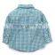 New arrival little boy clothes short sleeve boys fancy shirts lattice boy shirt
