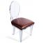 Popular Designer Dining Chair Acrylic Gaming Chair Popular Oval Back Living Room Chair