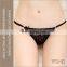 Young lady sexy mature anti-bacterial lace mesh transparent g-string panty