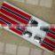 New clips suspenders with striped printing ribbons