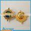 Promotional custom smiley Metal pin badges With Butterfly Clutch