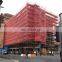 Fire resistant orange polyethylene fence shade cloth garden shade netting from China