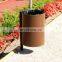 Custom Made Corten Steel Trash Can/Litter Bin/Garbage Can