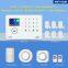 hot wireless 433mhz GSM/3G +WIFI smoke fire home security alarm systems For home office shop warehouse