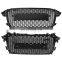 2013-2016 Black Grille RS4 Style Honeycomb Mesh Front Grill for Audi A4 S4