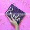 Wholesale glitter clutch gift bag makeup with personalized label