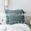 i@home Ins Nordic Style  Pillow Cushion Cover  with Tassel Knitted Solid Color Stuffed Kid Adult Bedroom Decoration