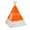 100% Cotton Canvas  Teepee Kids Tent,High Quality Kid Teepee Playing Kids House Tent