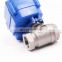 2 way  ss304 mini electric motorized water ball valve 5v 3.6v 12v 24v 110v 220v DN15 DN20 for water irrigation