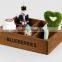 Custom Painted Comprtment Wooden Crate