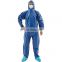 Chemical Suit Disposable Coverall With Hood Overalls For Work Microporous