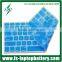 Shine Bule keyboard cover for Macbook air 11 13/ Silicone keyboard cover skin for Macbook Pro 13