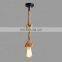 Rustic vintage hemp rope lighting pendant light electric cable haing lamp