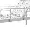 HOT Homecare Economic Nursing Medical Hospital Flat Bed with Steel Guardrails