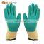 Safety glove for work gloves construction10 Gauge T/C seamless knitted liner with crinkle latex coated on palm and finger gloves