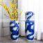 Hotel villa courtyard decoration hand-painted blue and white large vase