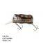 Hot Selling Artificial 6.4cm 14g Realistic Hard  vivid fish eye Fish Lure WITH STAINLESS STEEL Treble hook