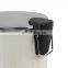 New  Dust Bin Embossed Body Stainless Steel Dustbin with Round Pedal 3L Kitchen Bathroom Garbage Bin