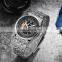SEWOR 34 Men's Watch Automatic Mechanical Skeleton Watches Stylish Stainless Steel Military Wristywatch