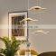 Lotus Leaf Pendant Light Luxury Long Stair Hanging Light Villa Living Room Dining Bar Creative LED Pendant Lamp