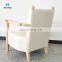 High Quality Hospital Furniture Rubber Wood Armrest and Frame Good Price Bedside Single Sofa for Clinic and Hospital Elderly Use