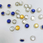 HLD factory custom color BRASS&SS 16L 18L pearl Prong snap button for garment