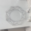 Hot Sale Silver Rimmed Clear Plastic Charger Plate Wedding Decoration