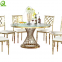 Wholesale Elegant Shining Luxury Stainless Steel Hotel Restaurant Dining Banquet Rectangle Table