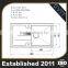 Round Edge Sus304 Glass Wash Hand Basins
